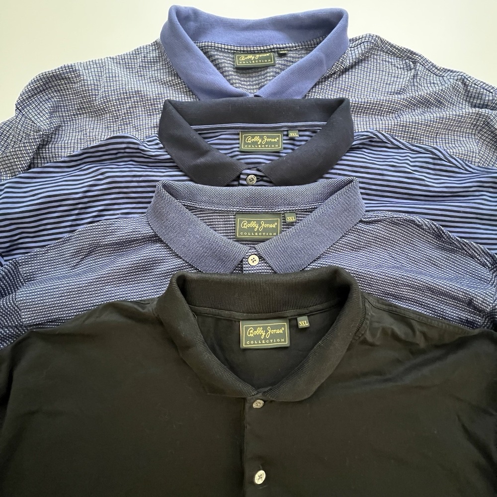 Set Of 4-Bobby Jones Vintage Men's Golf Polo Shirt 3XL Golf Polo Made In Italy